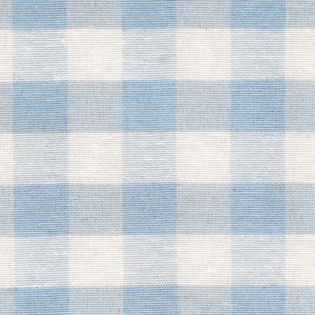 Ibiza Gingham Azul Blue Double Width Fabric