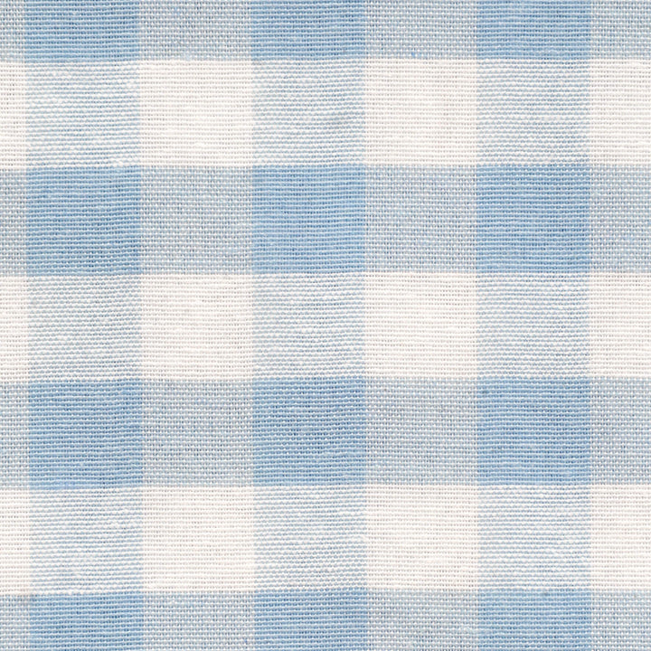 Ibiza Gingham Azul Blue Double Width Fabric