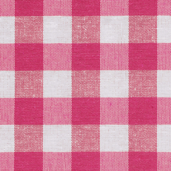 Ibiza Gingham Hot Pink Double Width Fabric