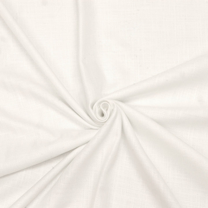 Dorada Plain Pearl White Double Width Fabric