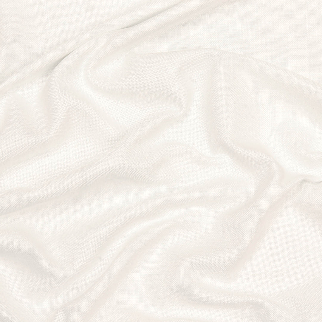 Dorada Plain Pearl White Double Width Fabric
