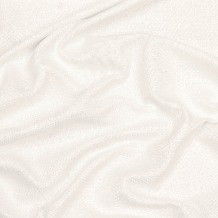 Dorada Plain Pearl White Double Width Fabric