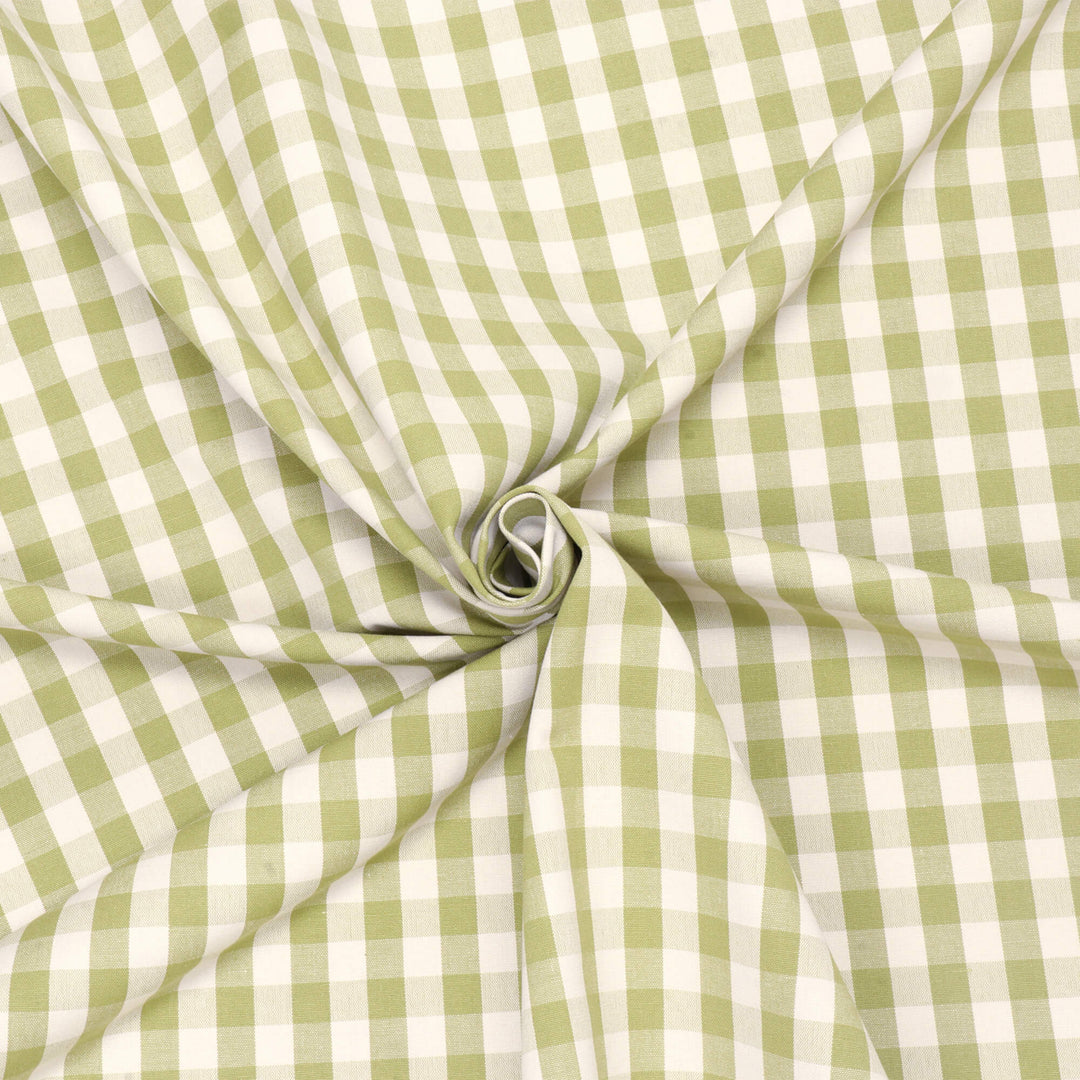 Clearance Taylor Gingham Green Fabric