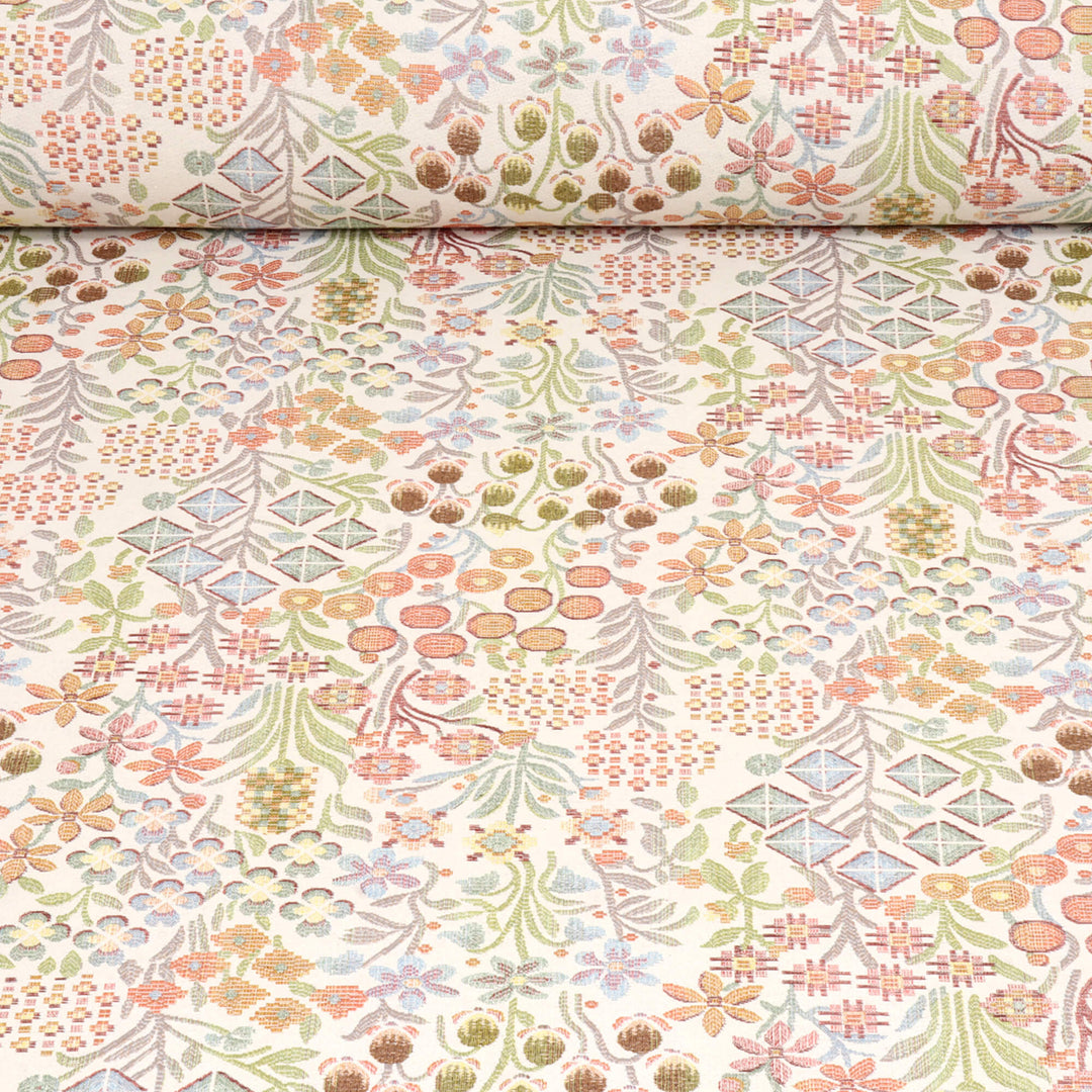 Rosaline Floral Tapestry Jasmine Fabric