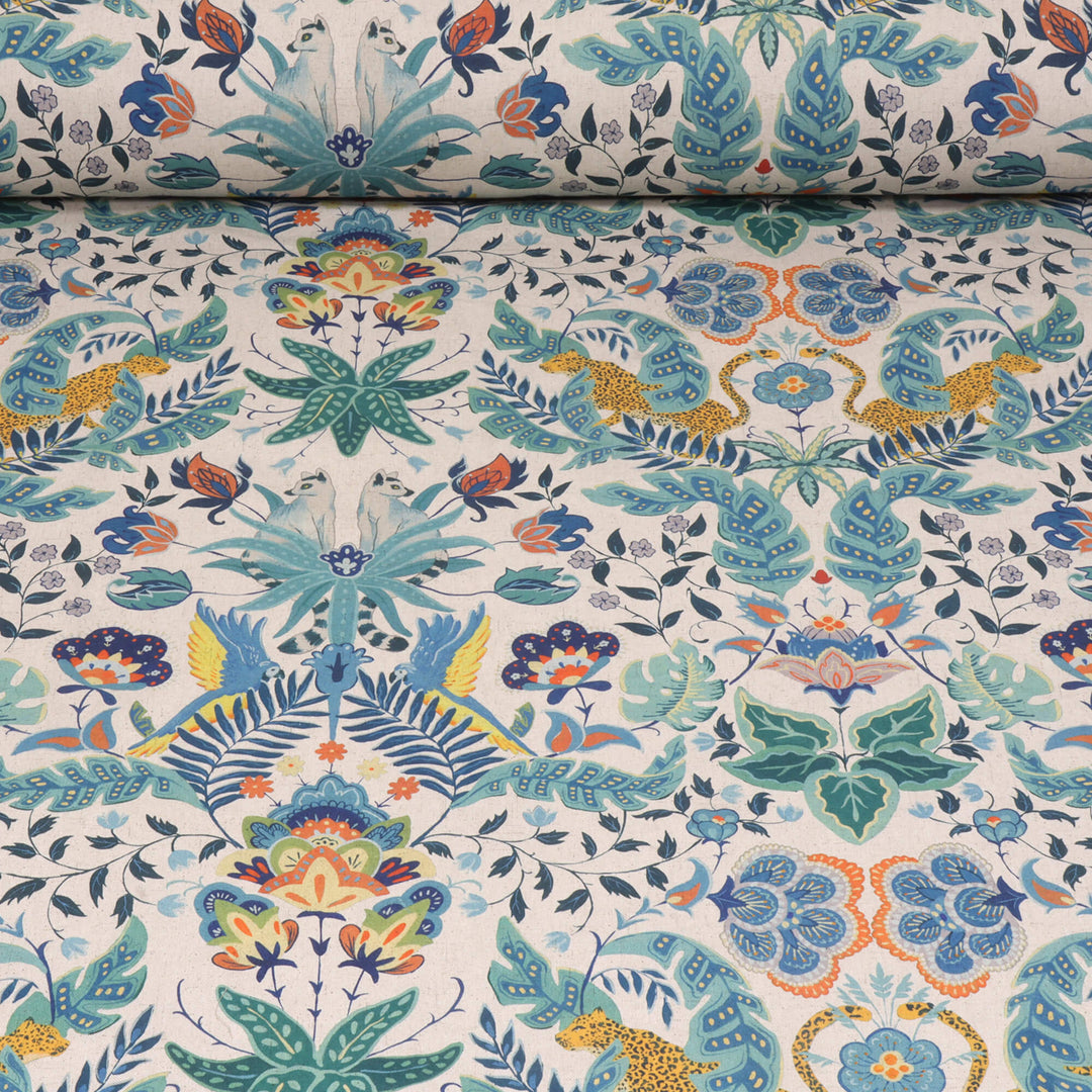 Zafira Tropical Jungle Double Width Fabric
