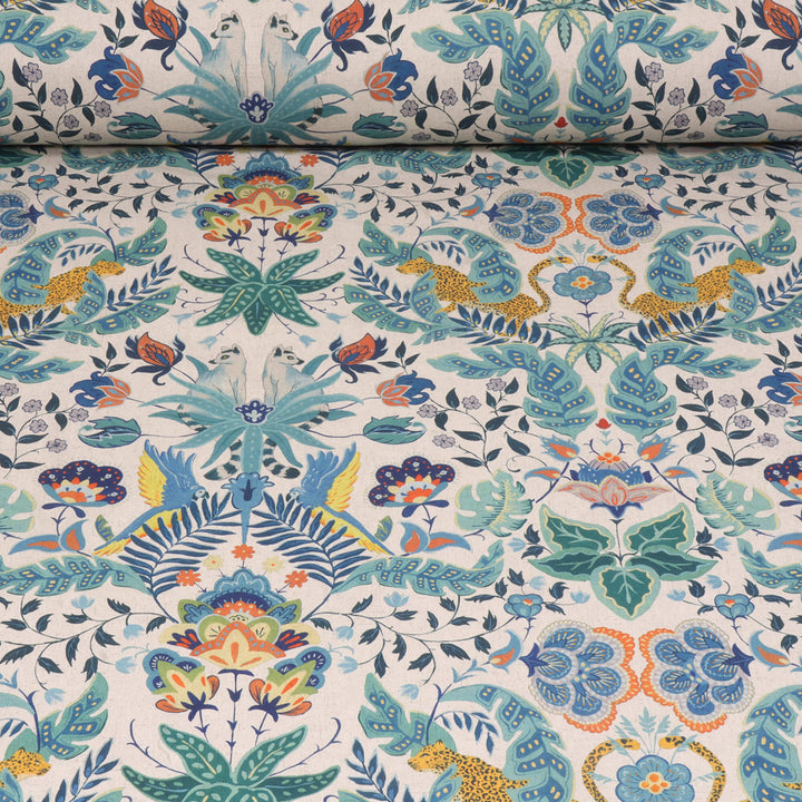 Zafira Tropical Jungle Double Width Fabric