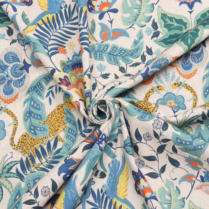 Zafira Tropical Jungle Double Width Fabric