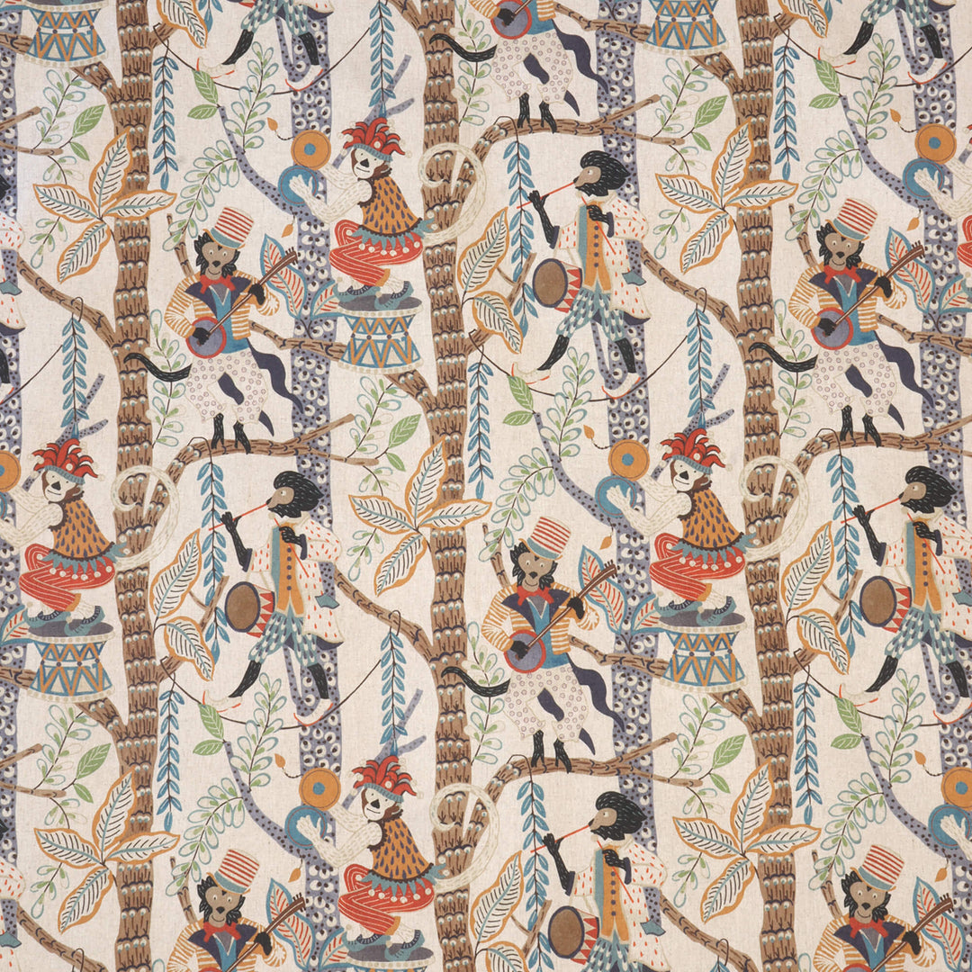 Monkey Carnival Double Width Fabric