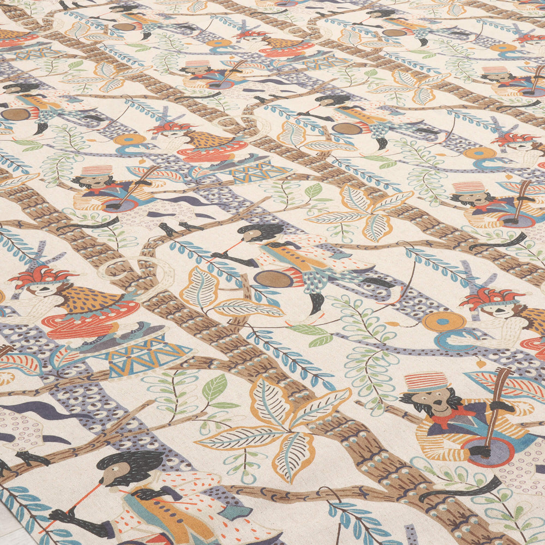 Monkey Carnival Double Width Fabric