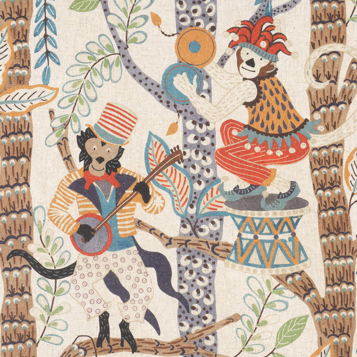 Monkey Carnival Double Width Fabric