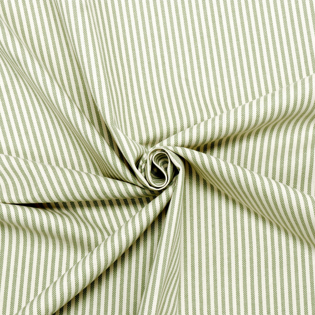 Heritage Stripe Olive Fabric