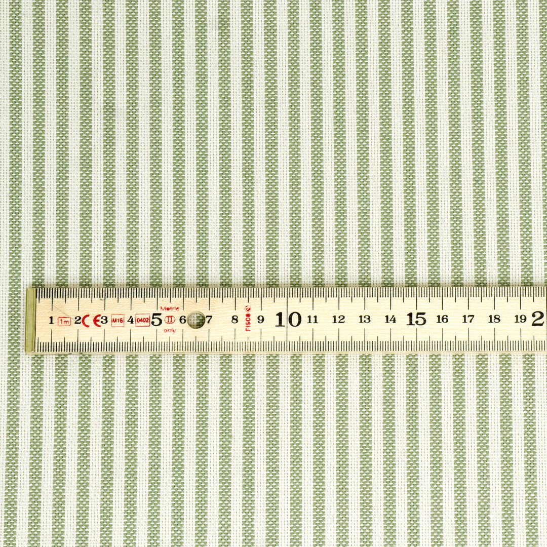 Heritage Stripe Olive Fabric