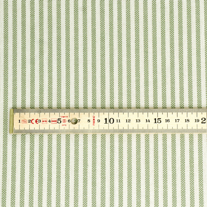 Heritage Stripe Olive Fabric