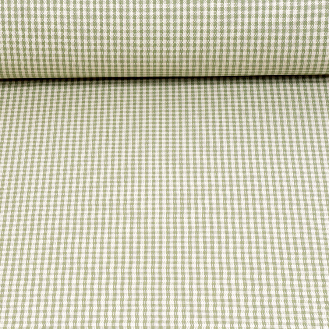 Heritage Gingham Olive Fabric