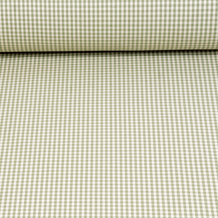 Heritage Gingham Olive Fabric