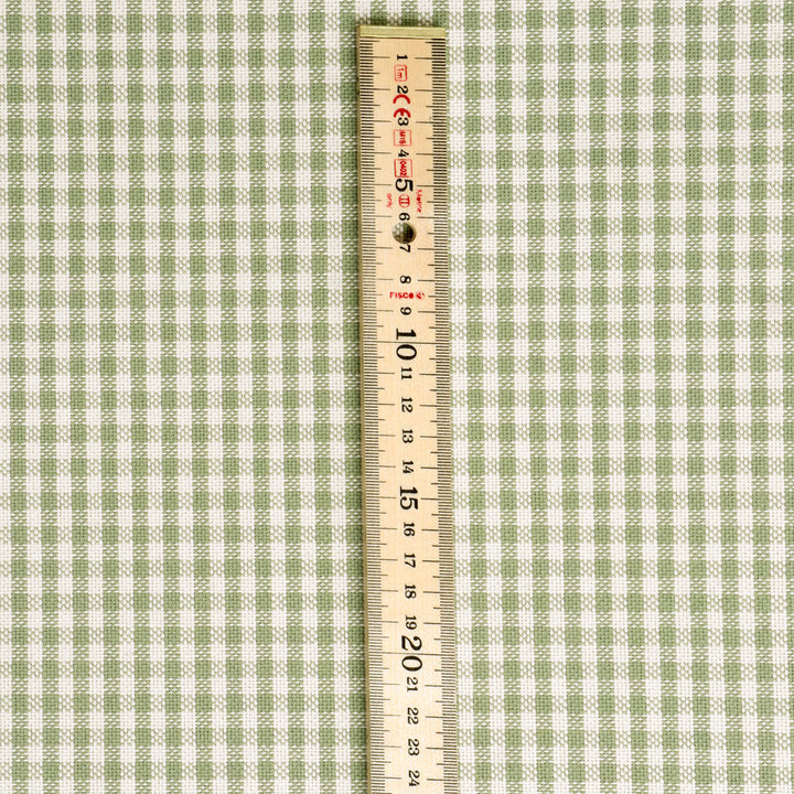 Heritage Gingham Olive Fabric