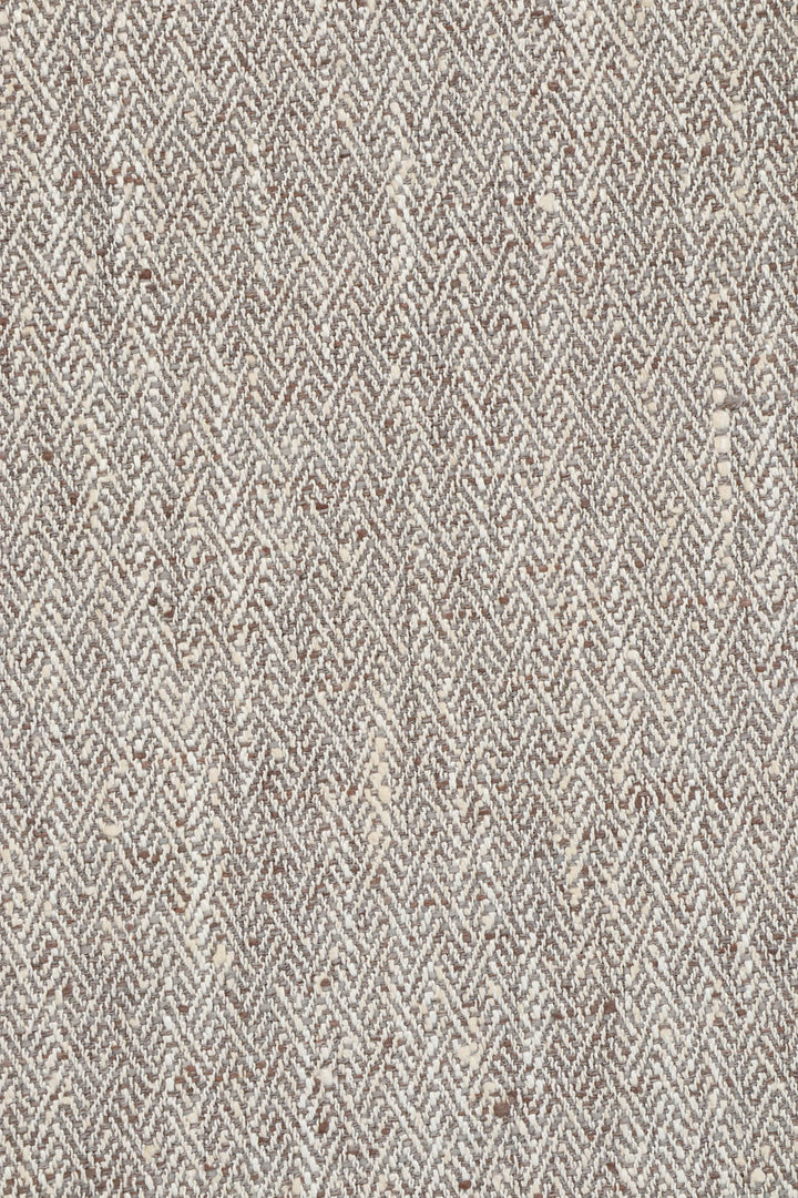 Voyage Jedburgh Herringbone Mushroom FR Fabric