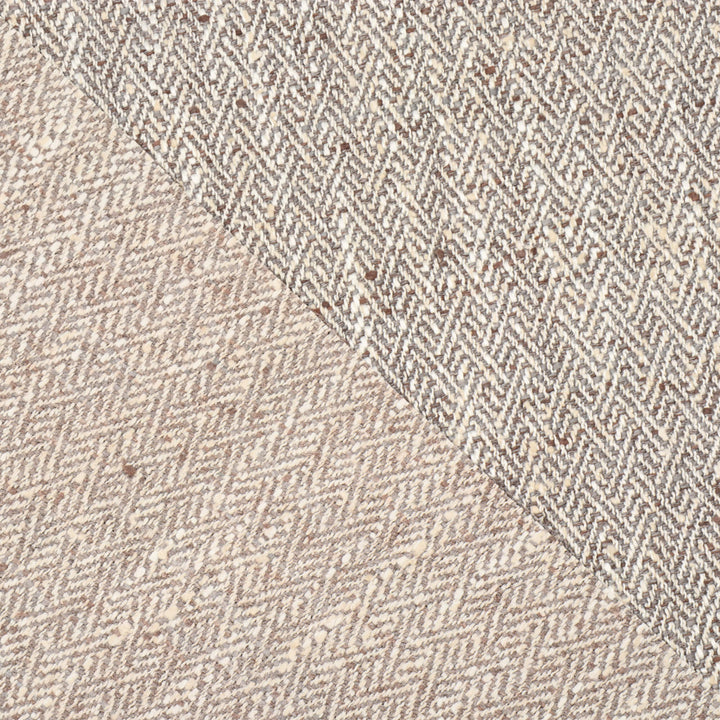 Voyage Jedburgh Herringbone Mushroom FR Fabric