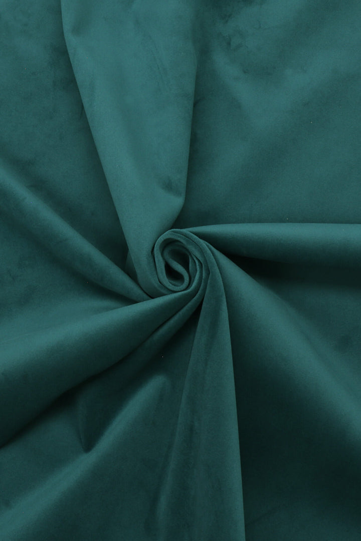 Amalfi Velvet Dark Teal FR Upholstery Fabric
