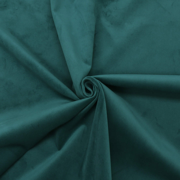 Amalfi Velvet Dark Teal FR Upholstery Fabric