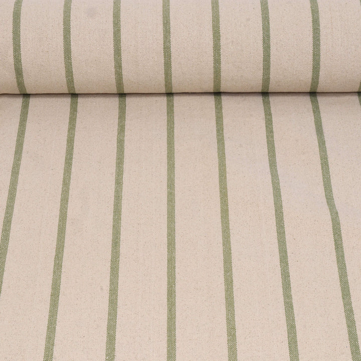 Austin Deck Stripe Green Fabric