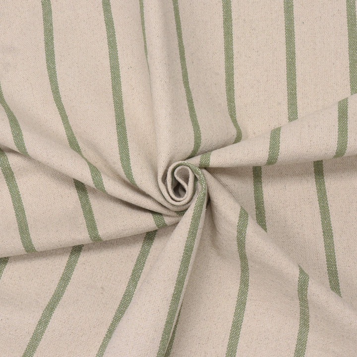 Austin Deck Stripe Green Fabric