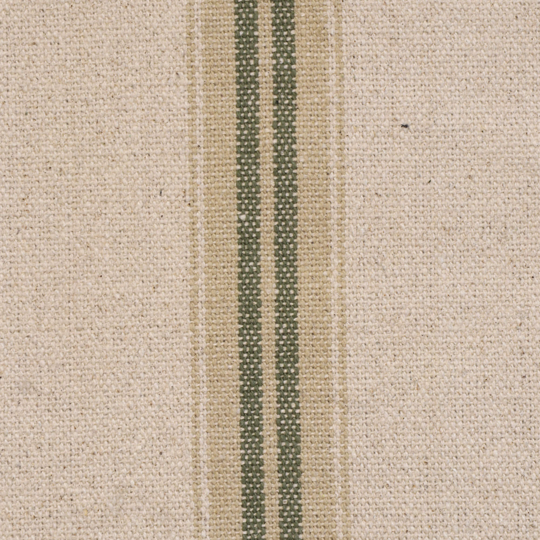 Donan Stripe Green Fabric