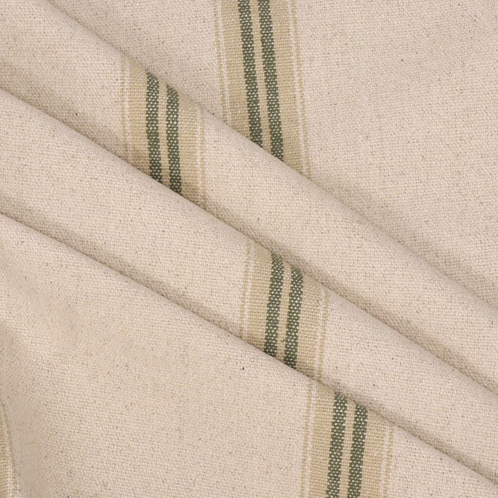 Donan Stripe Green Fabric