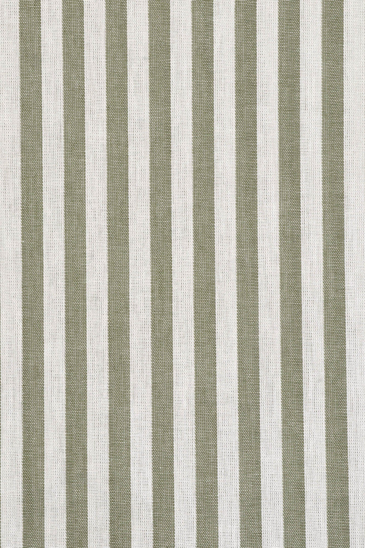 Studio Stripe Khaki Green Fabric