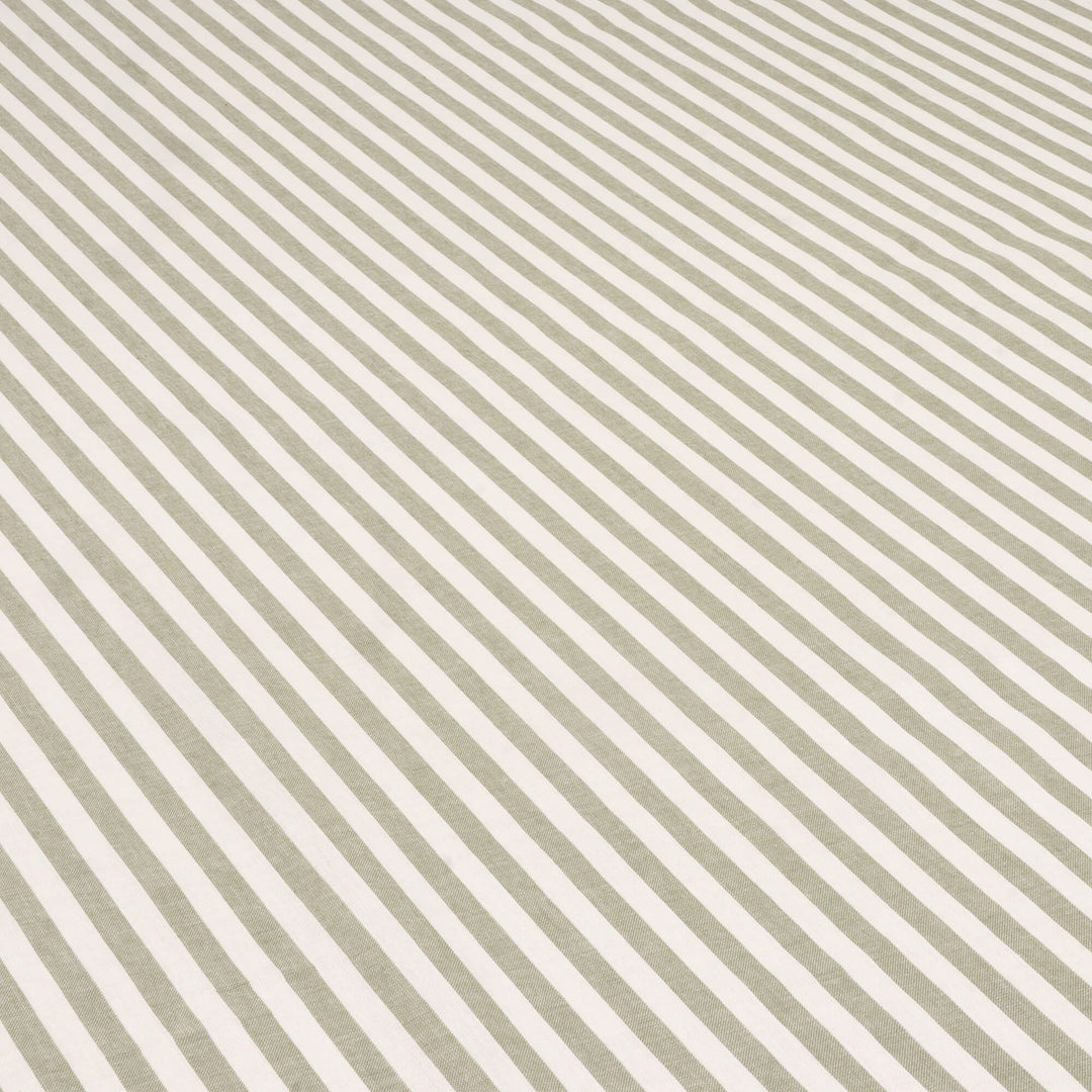 Studio Stripe Khaki Green Fabric