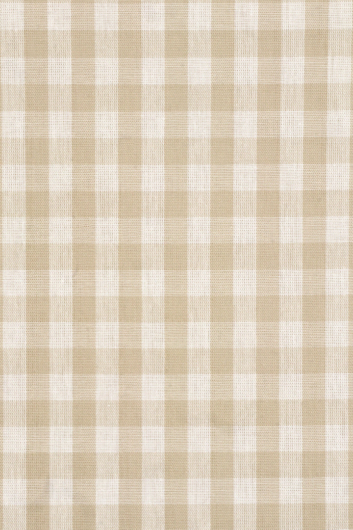 Studio Gingham Beige Fabric