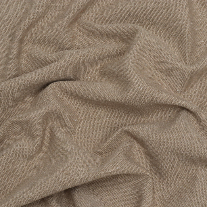 Denver Plain 100% Mixed Fibres Tan Fabric