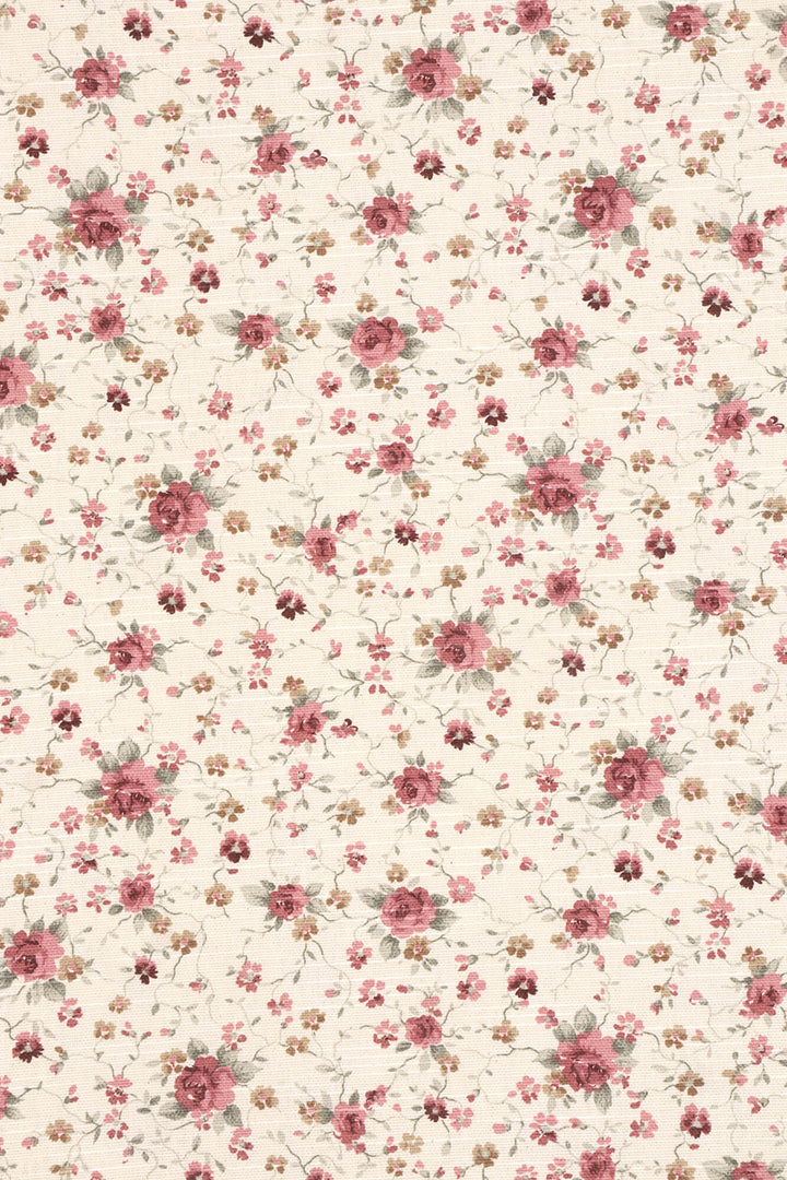 Ada Floral Rose Double Width Fabric