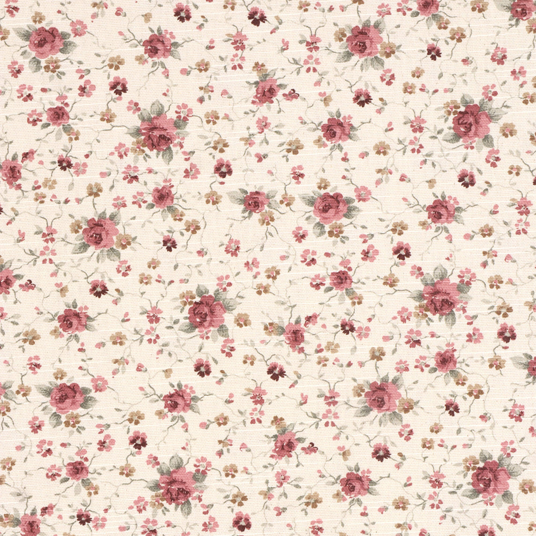 Ada Floral Rose Double Width Fabric