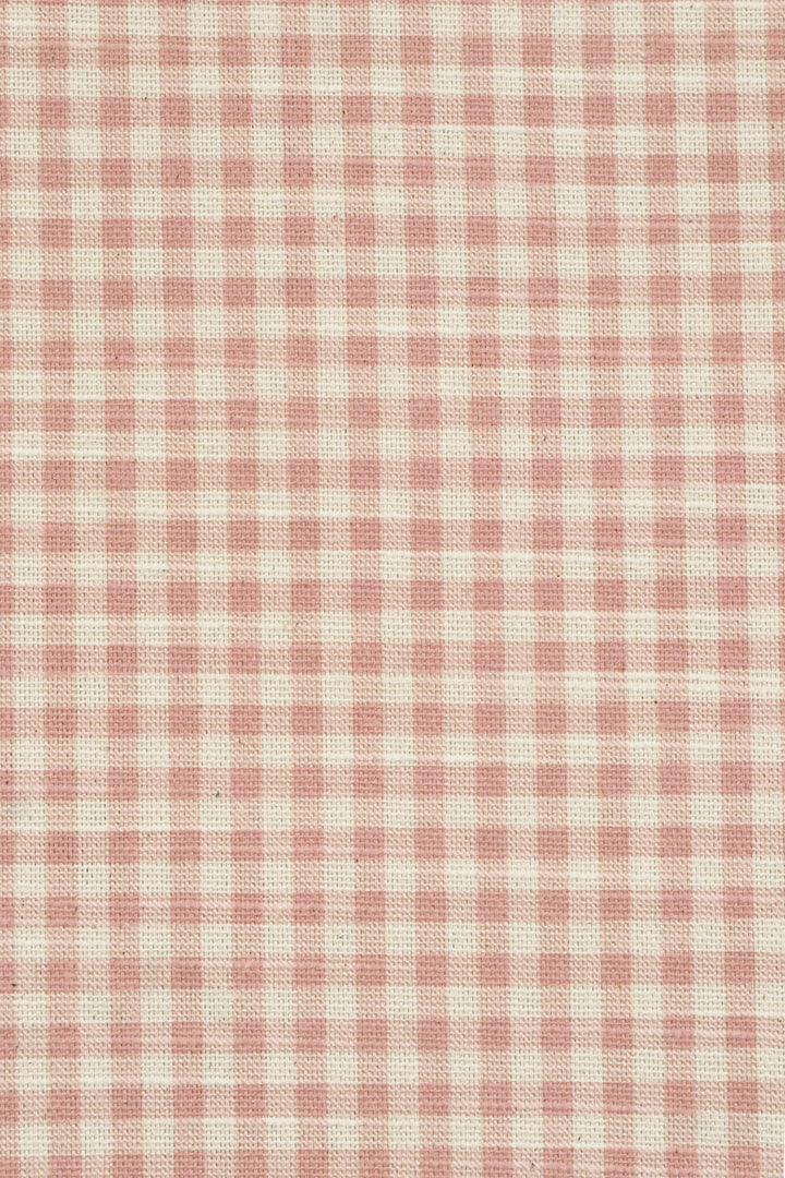 Amberley Mini Gingham Pink Double Width Fabric