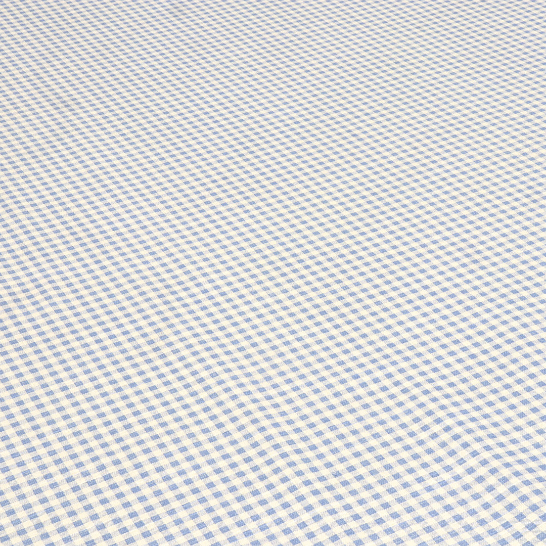 Amberley Mini Gingham Blue Double Width Fabric