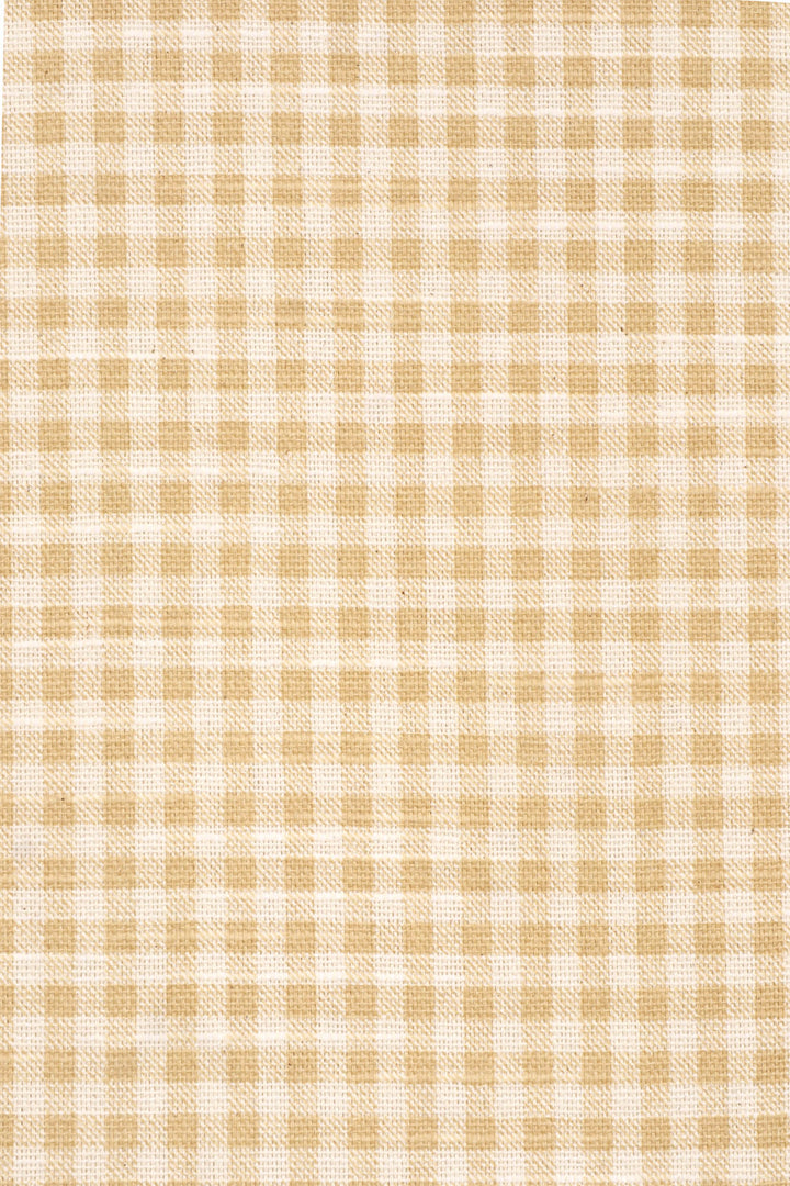 Amberley Mini Gingham Yellow Double Width Fabric