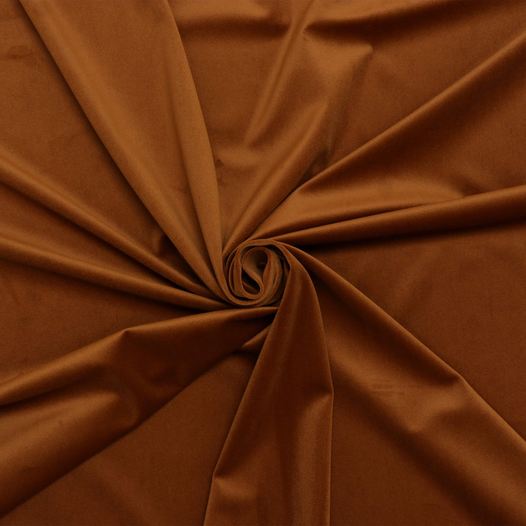 Clearance Alvar Velvet Amber Fabric
