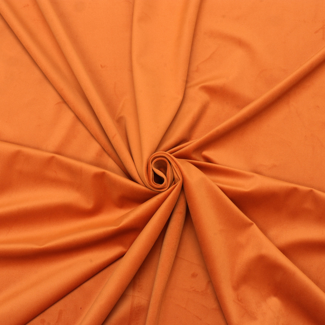 Clearance Opulence Velvet Tangerine Fabric