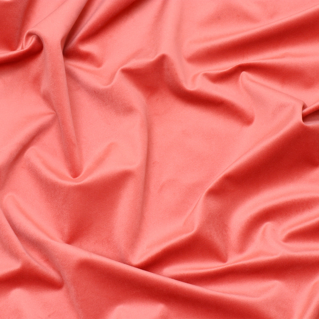 Clearance Opulence Velvet Coral Fabric