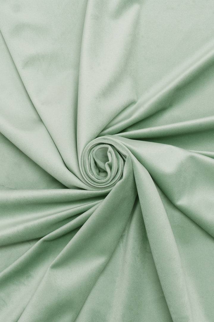 Clearance Opulence Velvet New Green Fabric