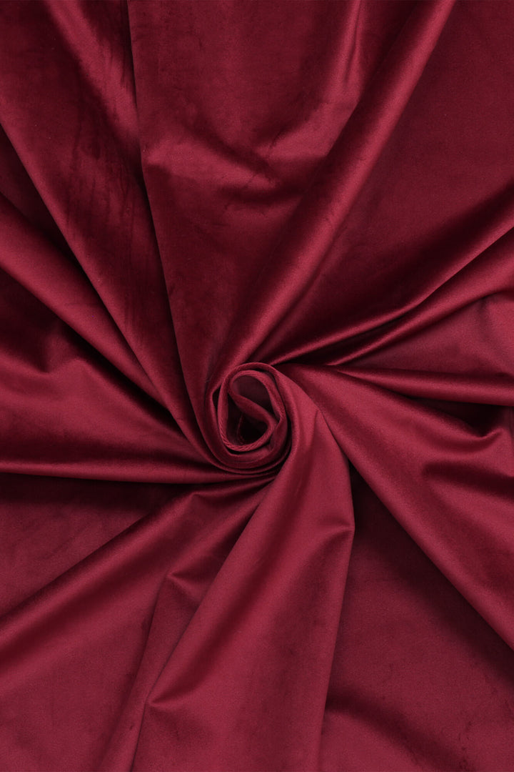 Clearance Opulence Velvet Burgundy Fabric