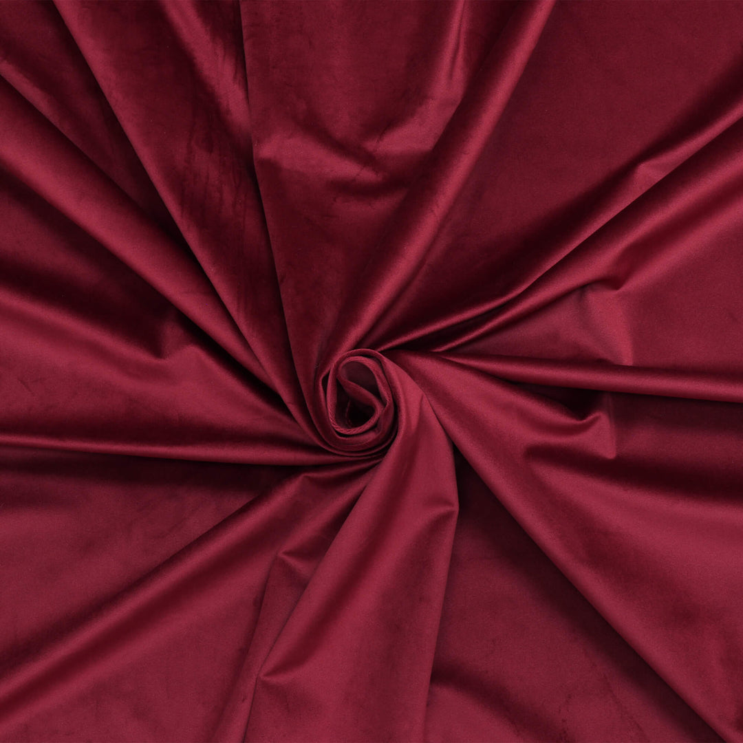 Clearance Opulence Velvet Burgundy Fabric