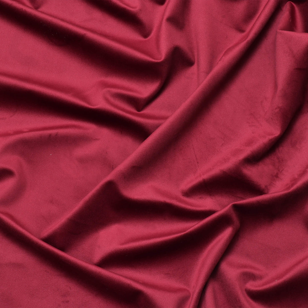 Clearance Opulence Velvet Burgundy Fabric
