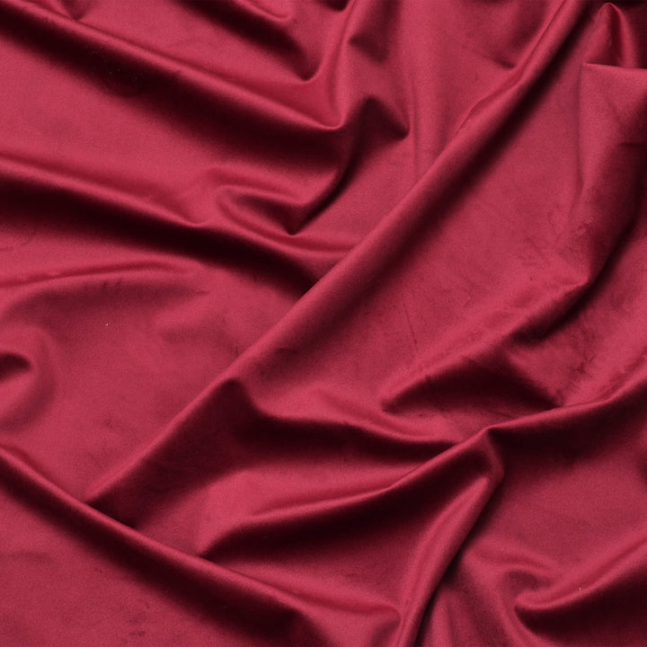 Clearance Opulence Velvet Burgundy Fabric