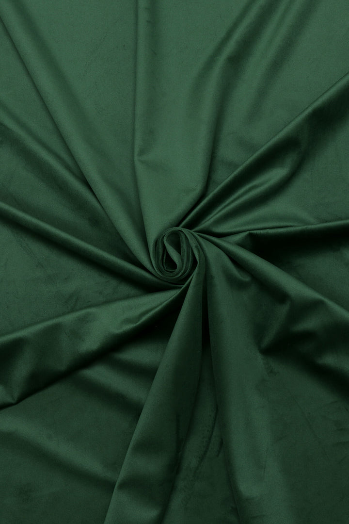 Clearance Opulence Velvet Bottle Green Fabric