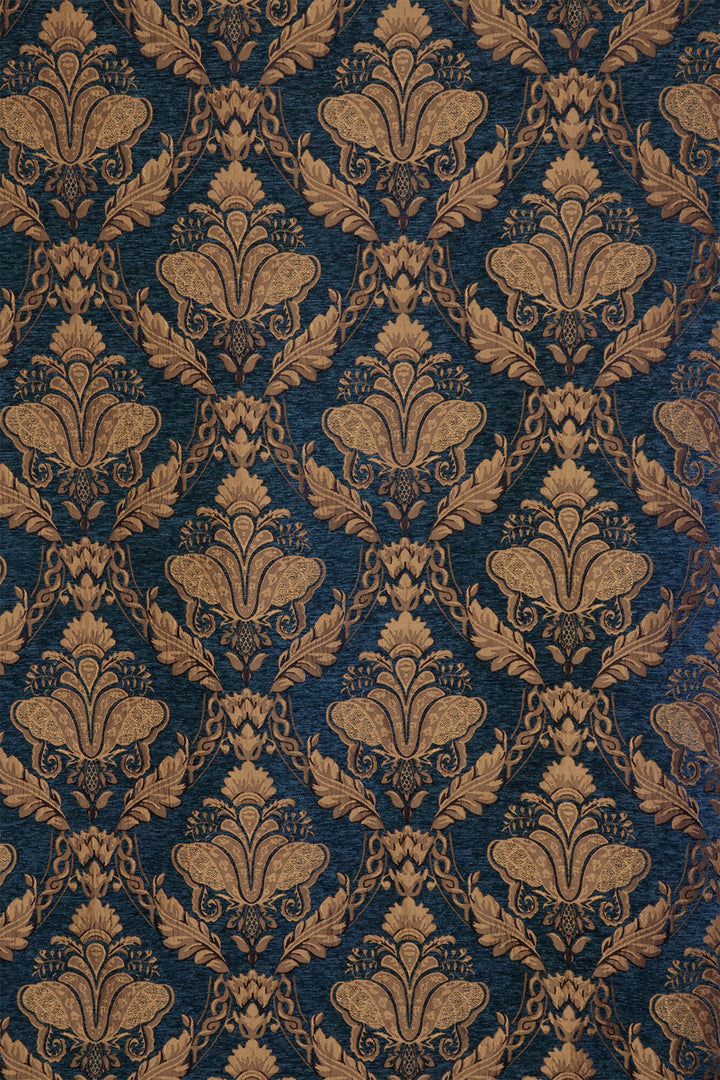 Clearance Shiraz Navy Jacquard Fabric