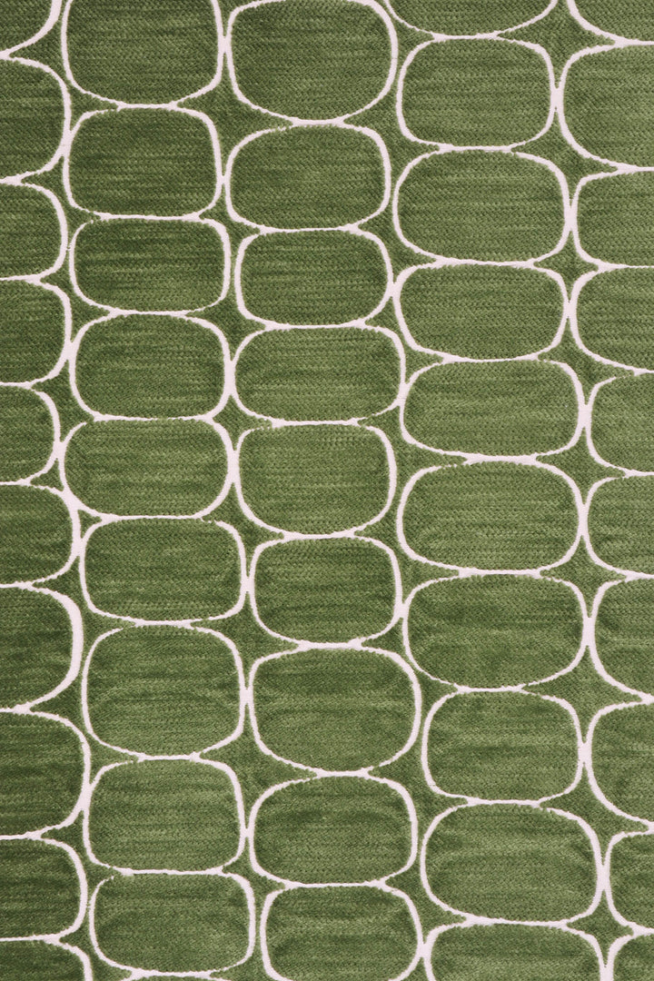 Clearance Burbank Green Jacquard Fabric
