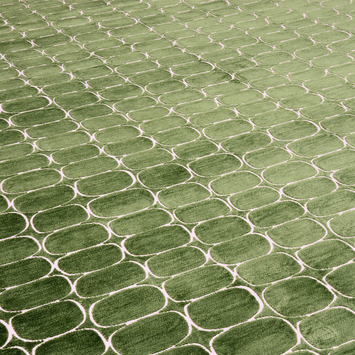 Clearance Burbank Green Jacquard Fabric