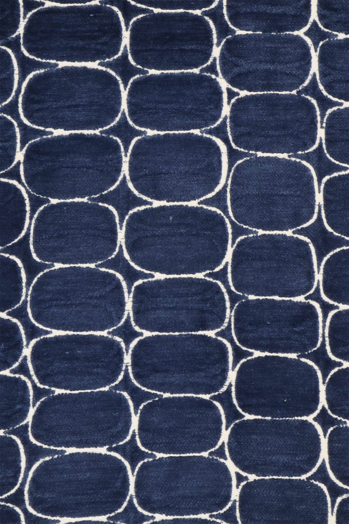 Clearance Burbank Blue Jacquard Fabric